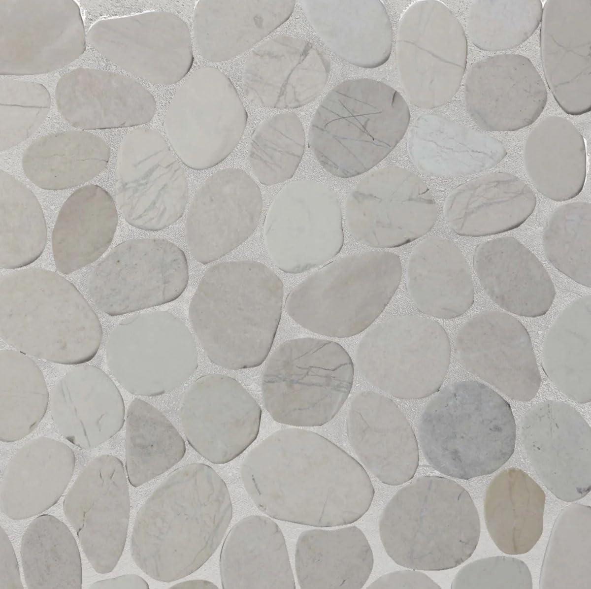 Hawaii 12" x 12" Natural Stone Pebbles Mosaic Wall & Floor Tile