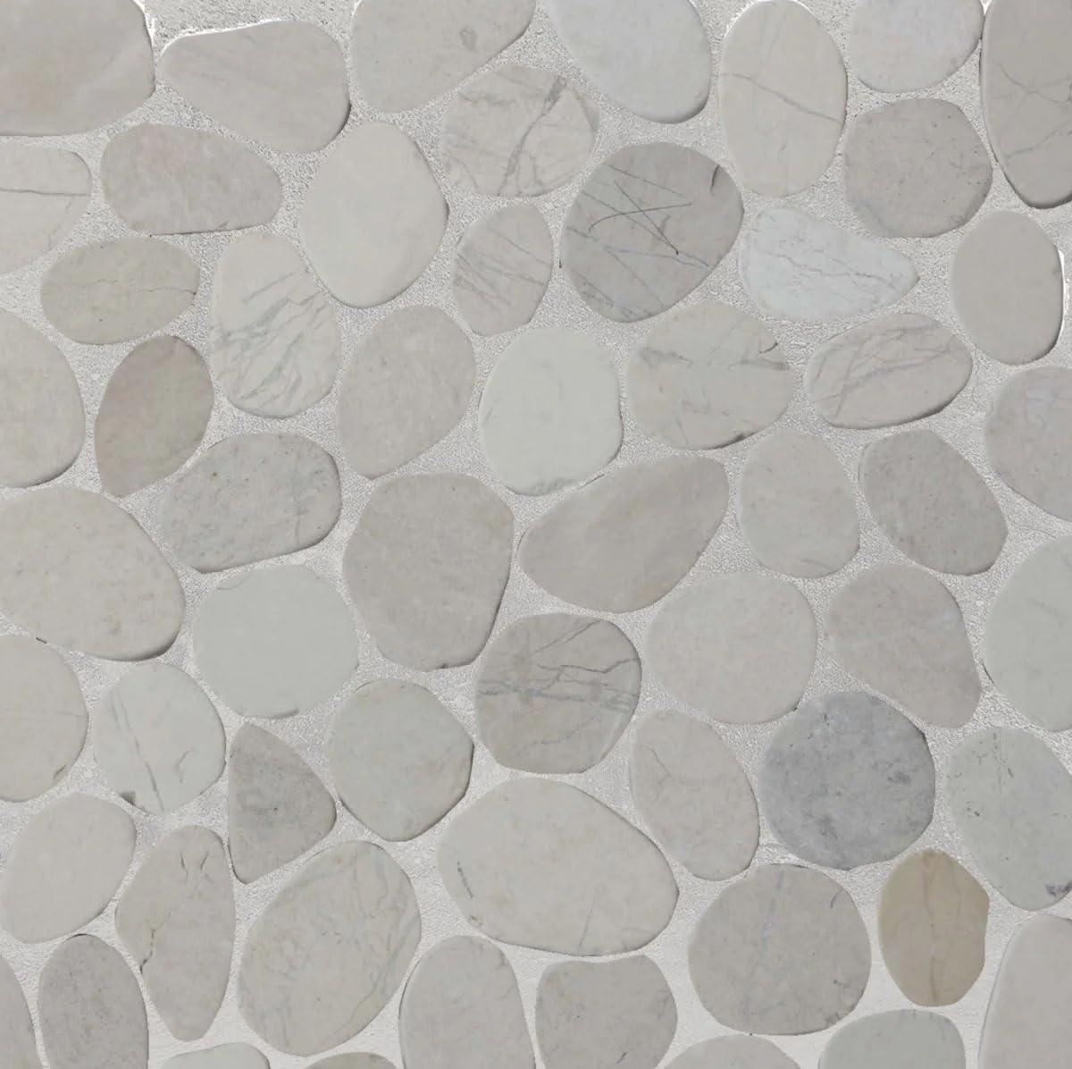Hawaii 12" x 12" Natural Stone Pebbles Mosaic Wall & Floor Tile