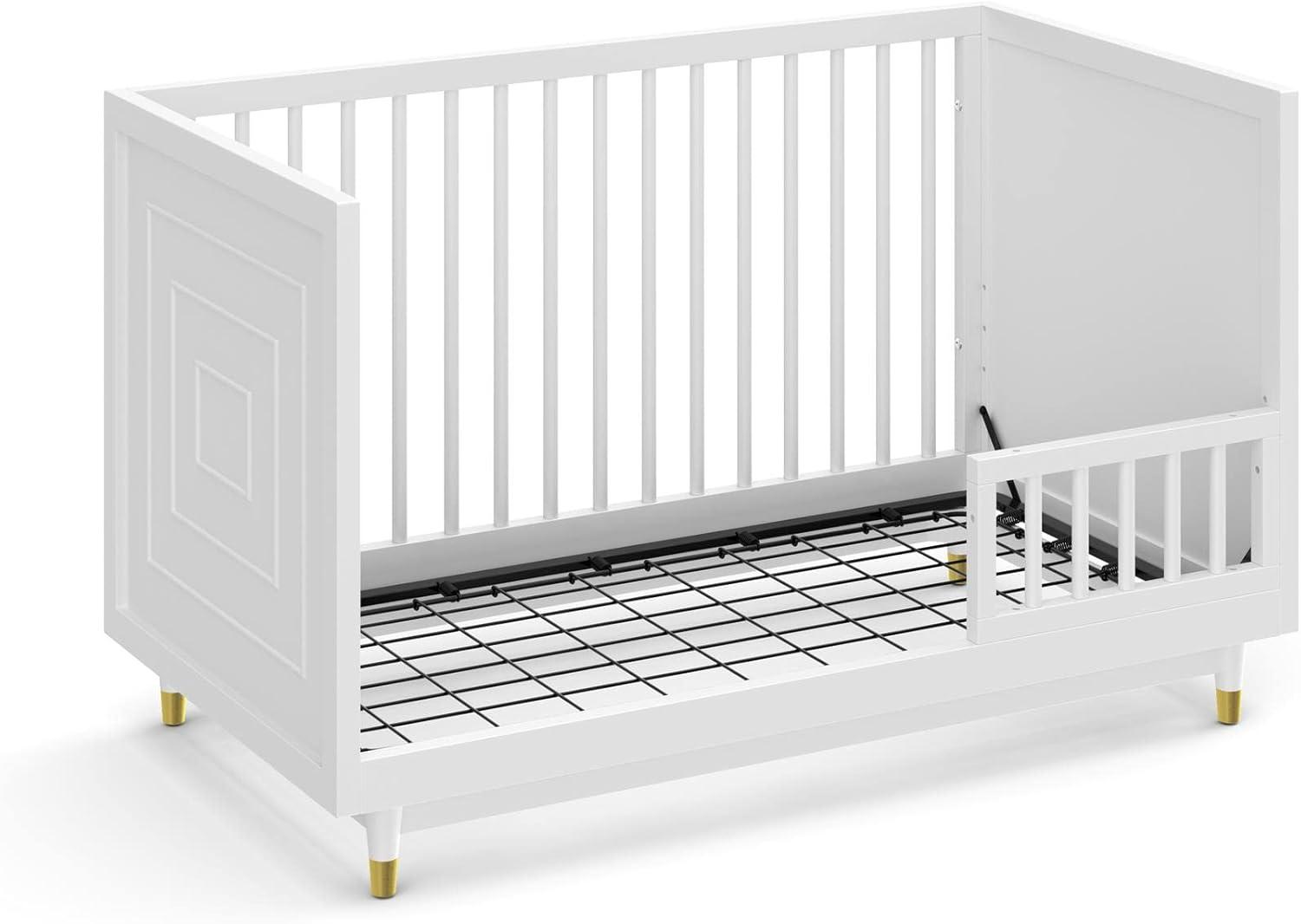 Little Seeds Little Seeds Aviary Toddler Rail with Spindles, White
