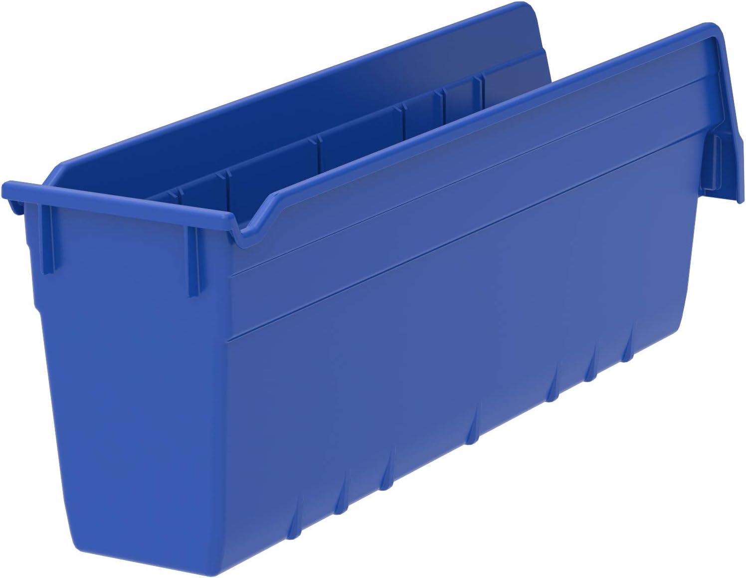 Blue Polypropylene 18-Inch Nesting Storage Bin