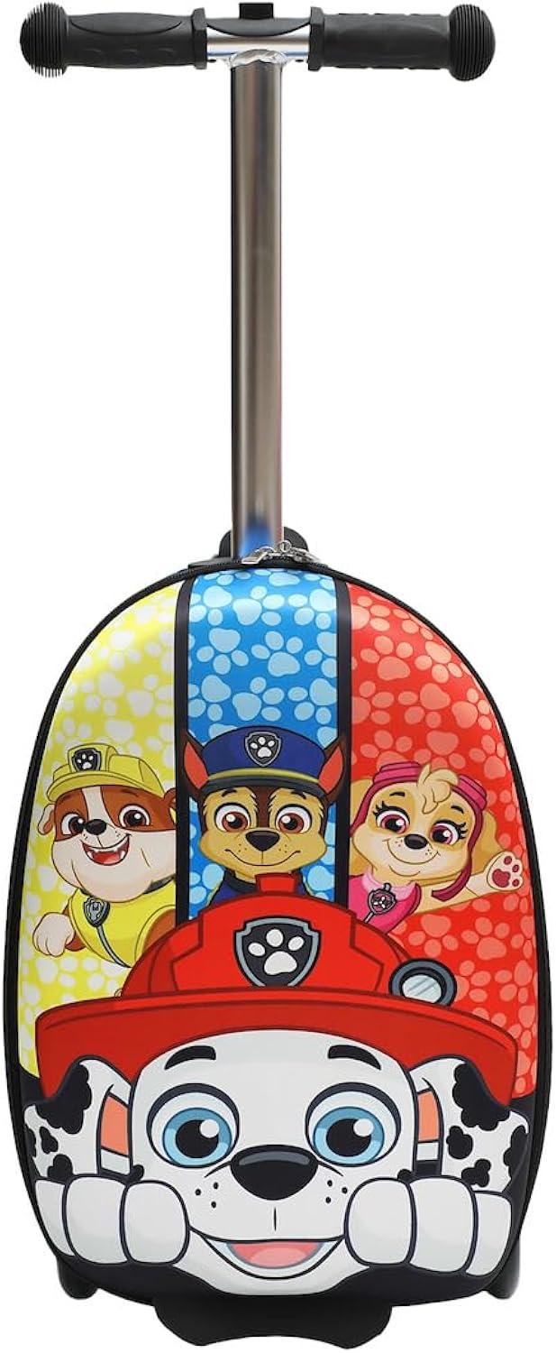 Paw Patrol Hard-Side Scooter Luggage with Light-Up Wheels