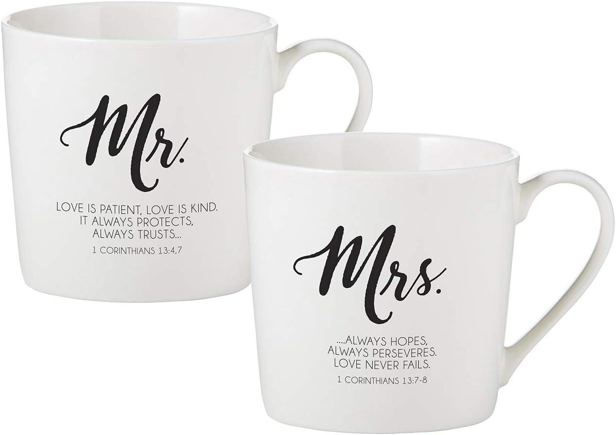 CB Gift  Mr & Mrs Cafe Mug Set