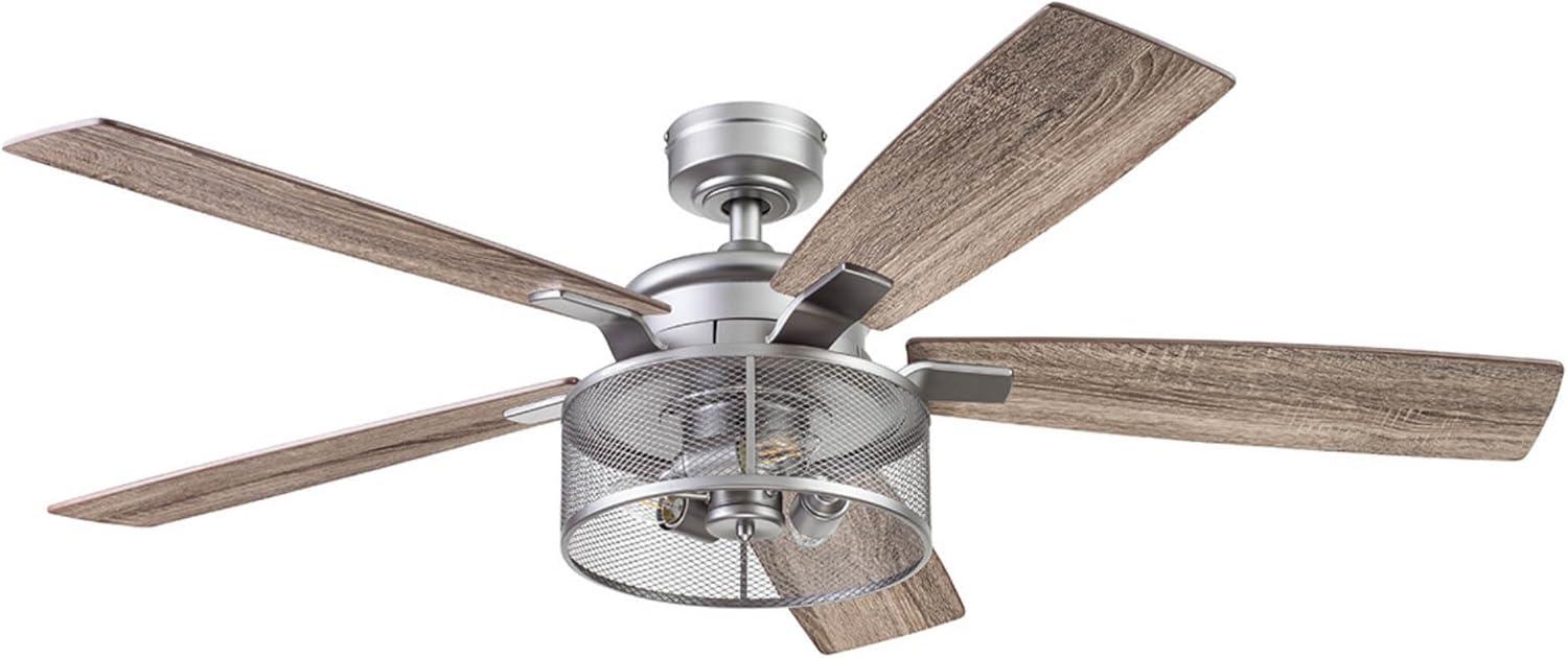 Carnegie 52" Ceiling Fan with LED Lights and Remote Included