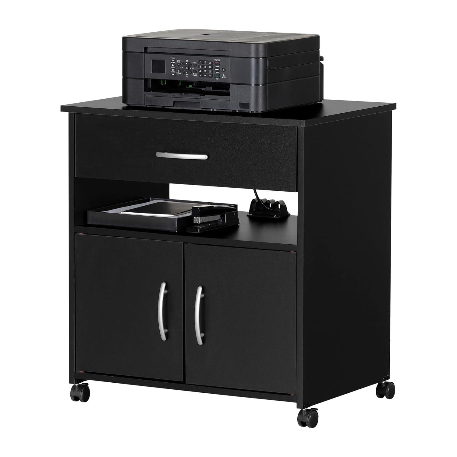 Axess 29.13'' H x 23'' W 1 Printer Stand with Wheels