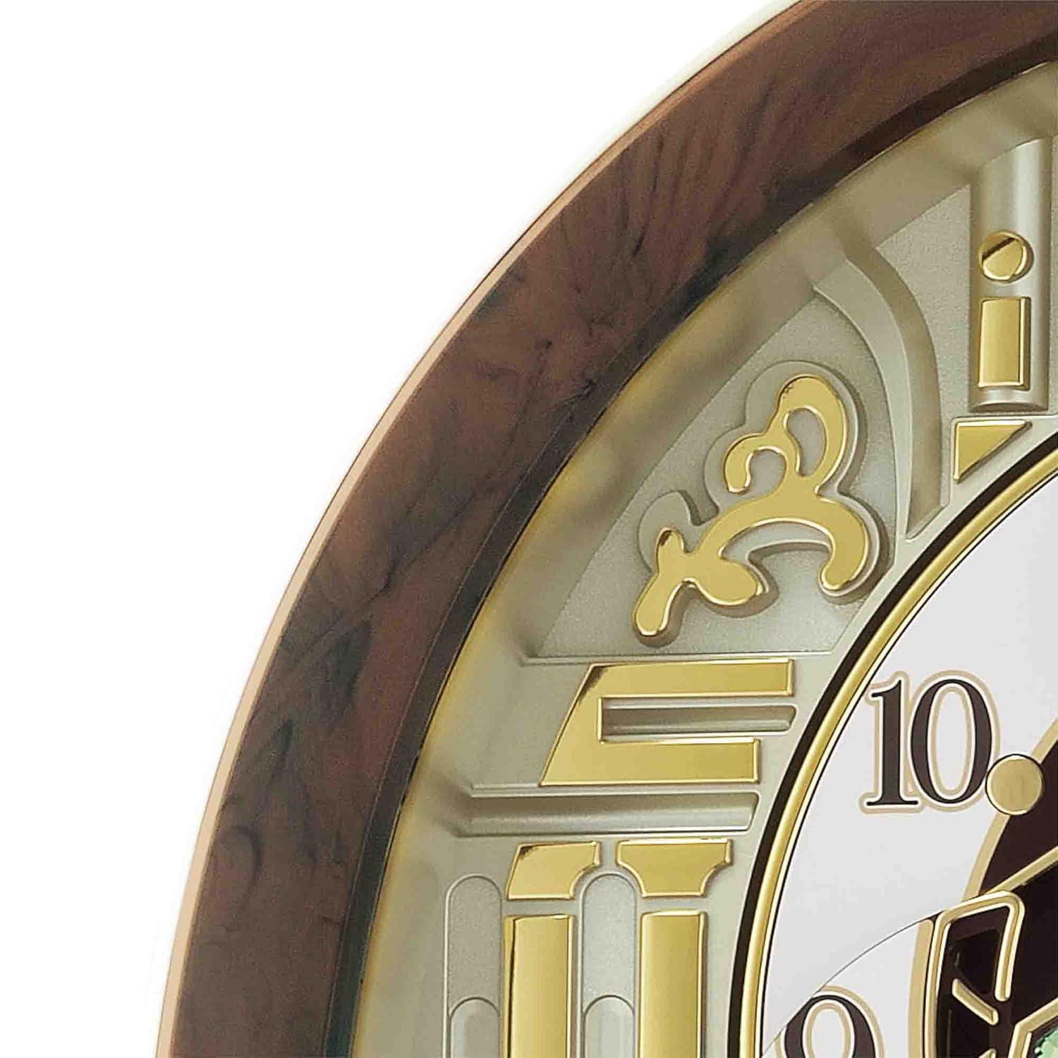 Seiko Melodies in Motion Wall Clock, Golden Chandelier