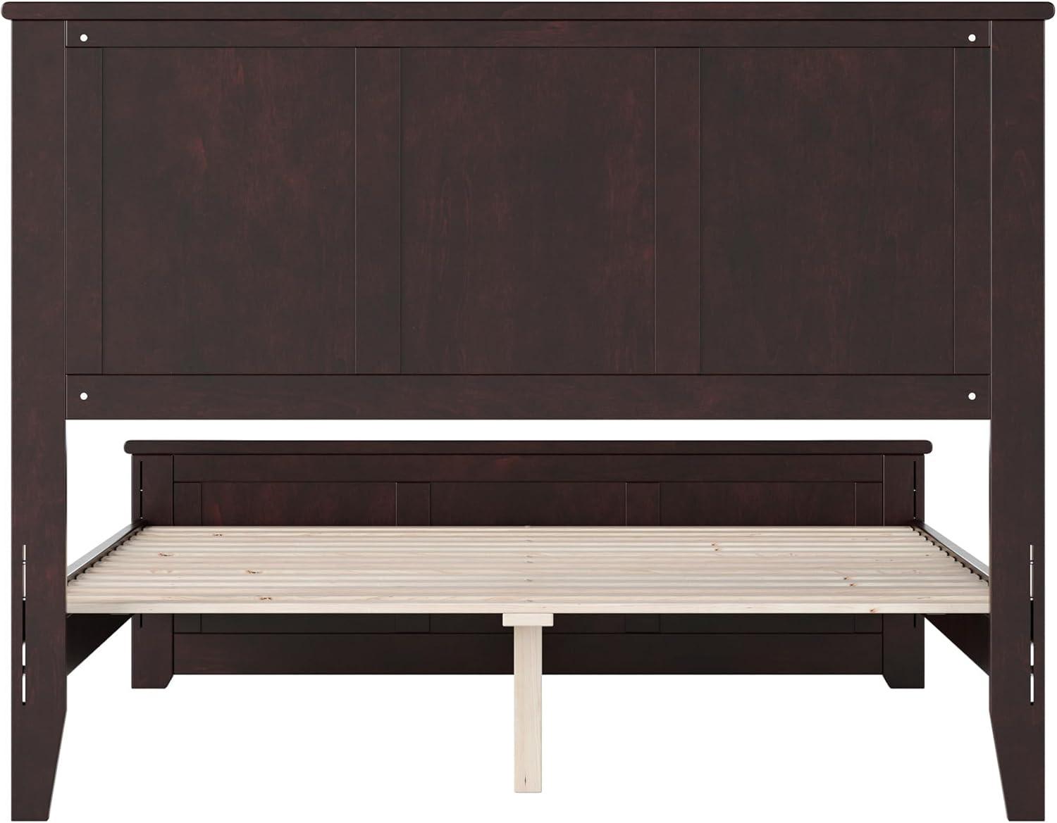 AFI Charlotte Queen Solid Wood Low Profile Platform Bed with Matching Footboard, Espresso