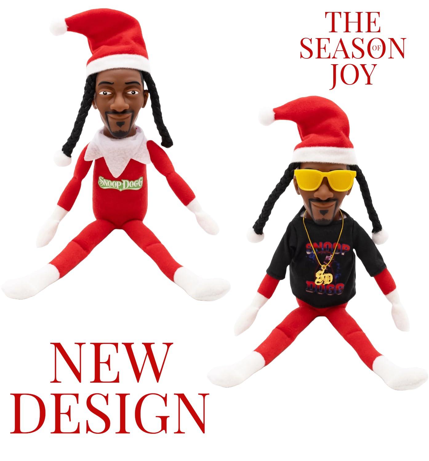 Snoop Elf on a Shelf, Elf Doll,2024 Christmas Gift Toy 12" Figurine Elf, Plush Toys,+Big Size Gift Box(Special2024Edition)