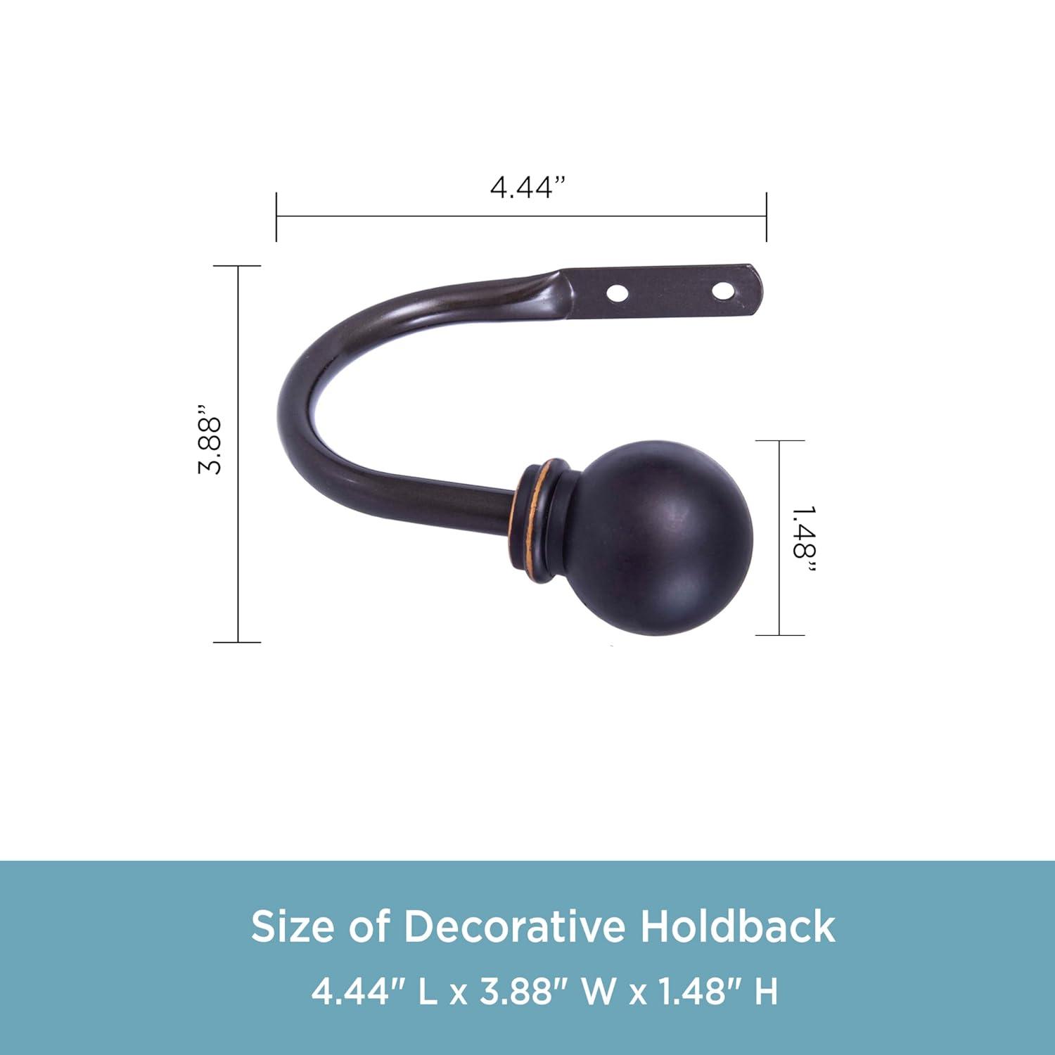 Kenney Kenney Decorative Ball Holdbacks For Curtains And Drapes (Set of 2)