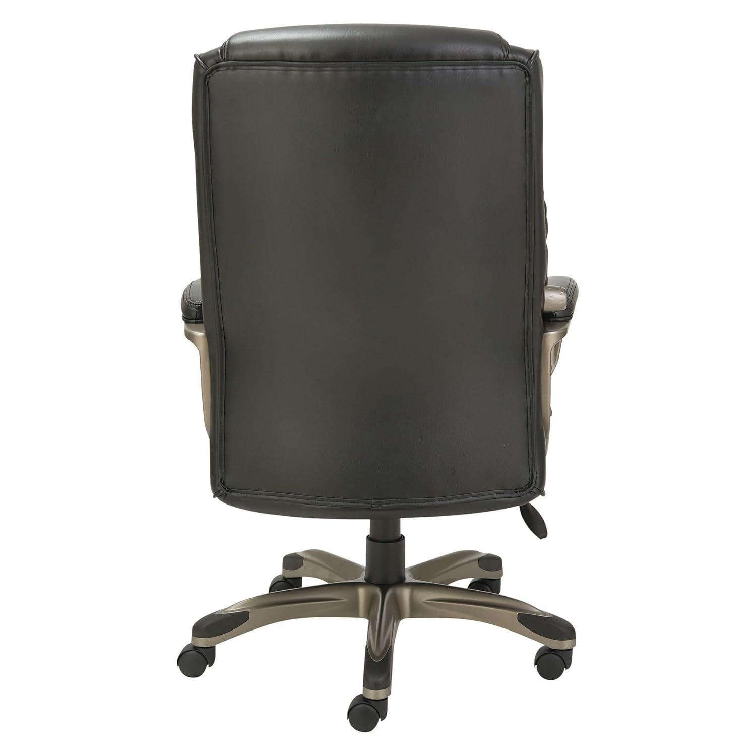 Alera Office Desk Chair, High-Back, Black/Graphite