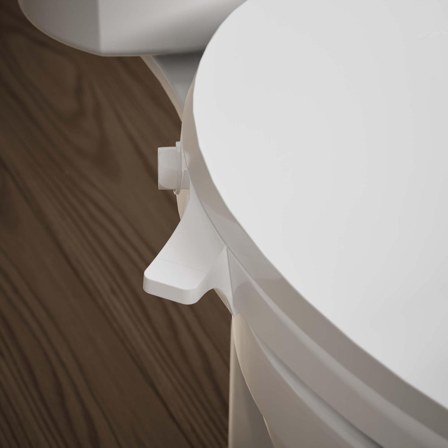 Purewash M300 Elongated Manual Bidet Toilet Seat, Non-Electric Bidet with Adjustable Bidet Sprayer