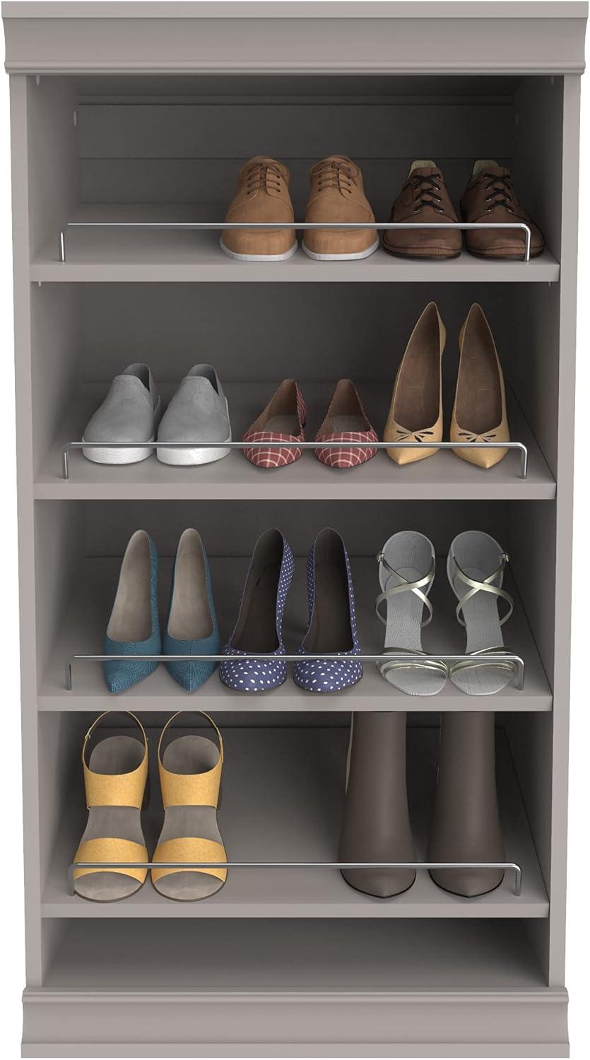 Modular Storage 21.38" W Shoe Shelf Unit with 4 Shelves