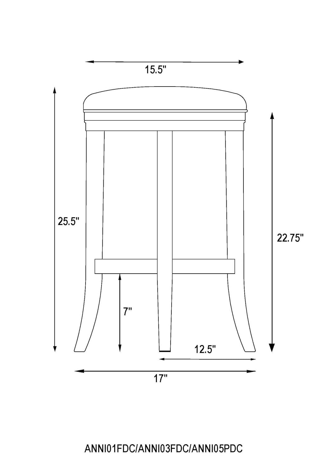 Natick Solid Rubber Wood Counter And Bar Stool