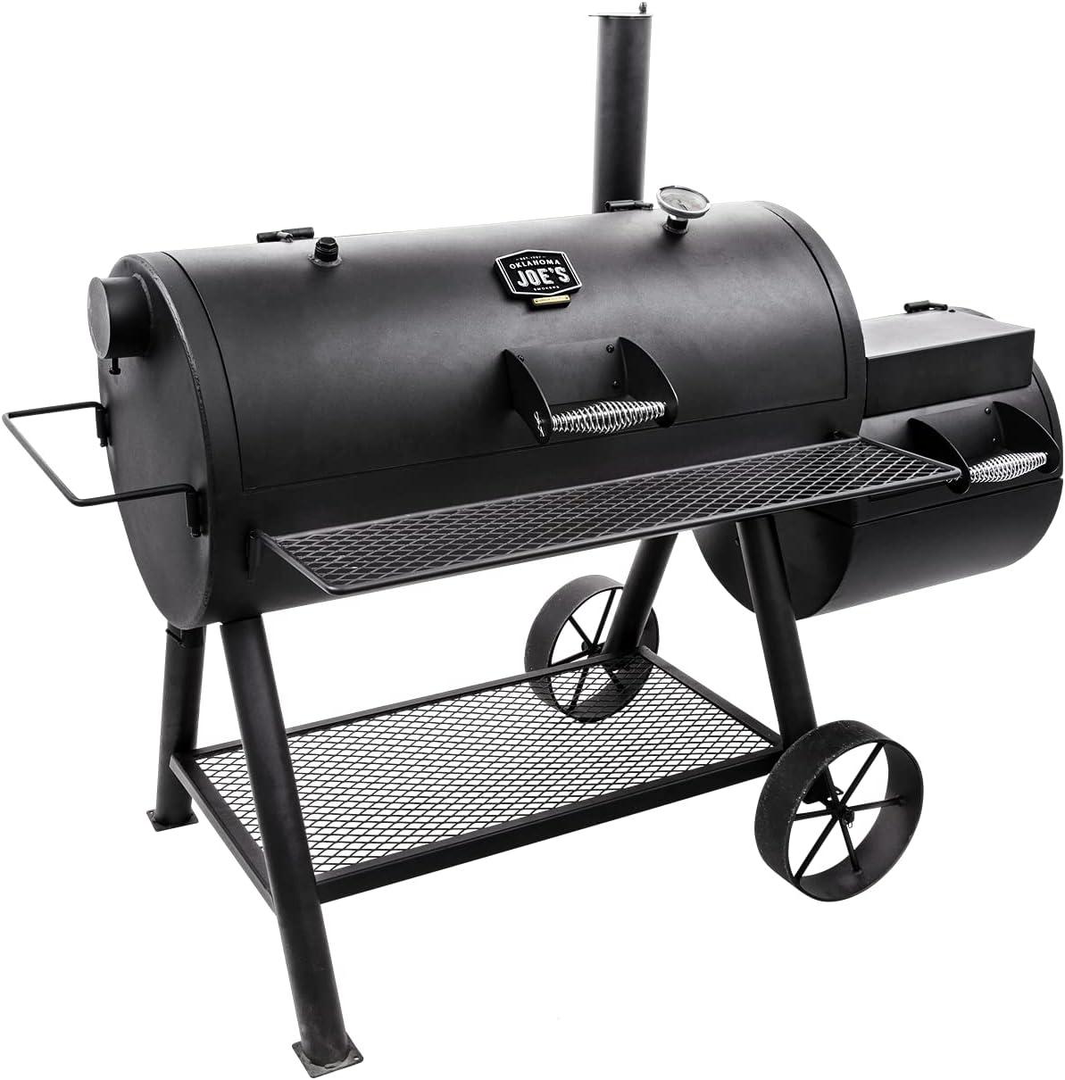 Oklahoma Joe's Oklahoma Joe's 1060 sq. in. Longhorn Reverse Flow Offset Smoker, Black