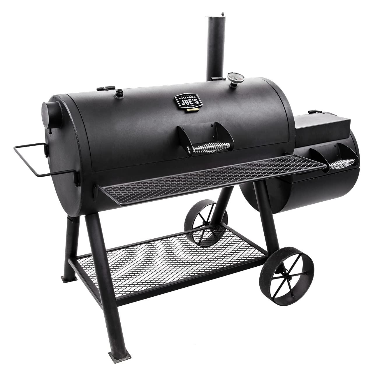 Oklahoma Joe's Oklahoma Joe's 1060 sq. in. Longhorn Reverse Flow Offset Smoker, Black