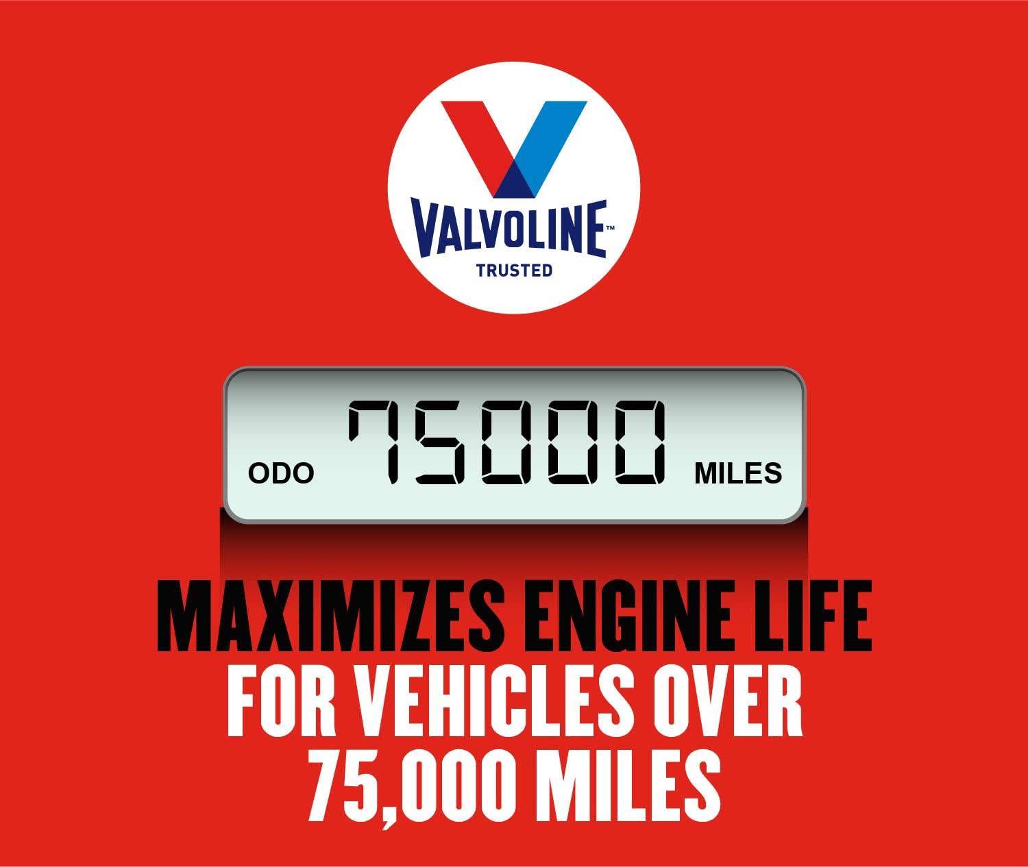 Valvoline High Mileage MaxLife 5W-30 Synthetic Blend Motor Oil 5 QT