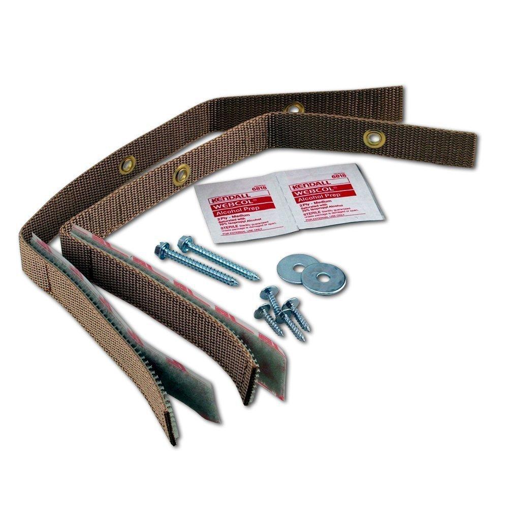 Oak 15-inch Self-Adhesive Furniture Safety Straps