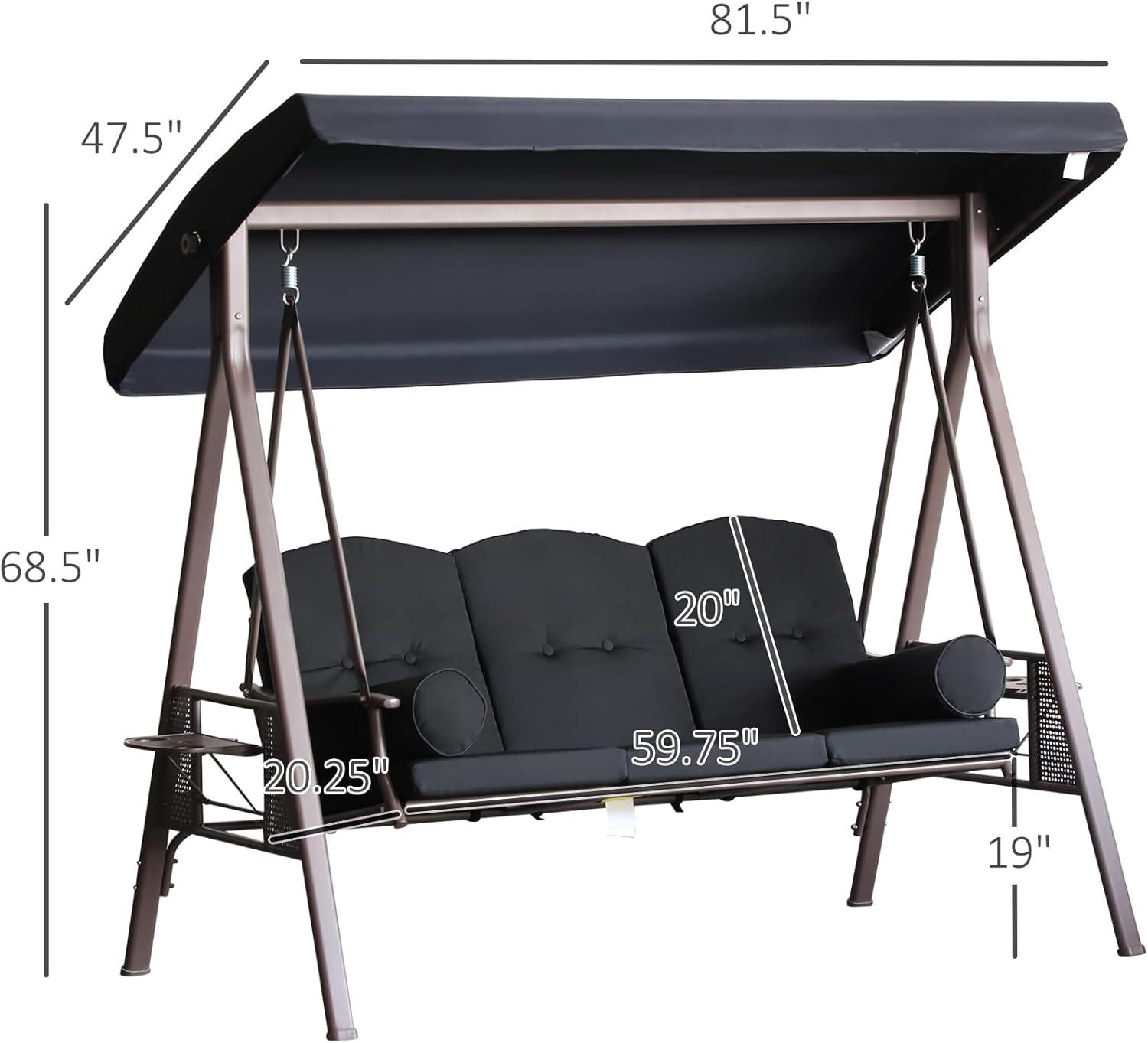 Steel Porch Swing with Stand