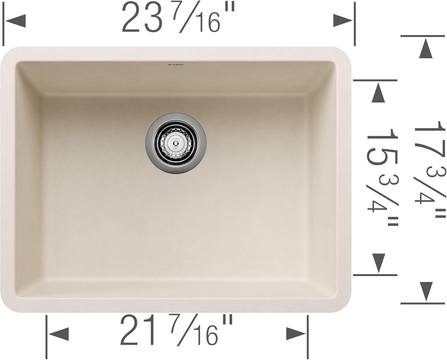 Precis SILGRANIT 24" L x 17.75" W Undermount Kitchen Sink