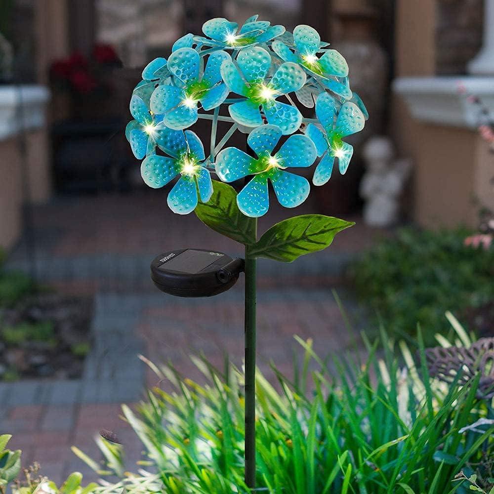 Solar LED Metal Flower Stake Lights - Multiple Colors