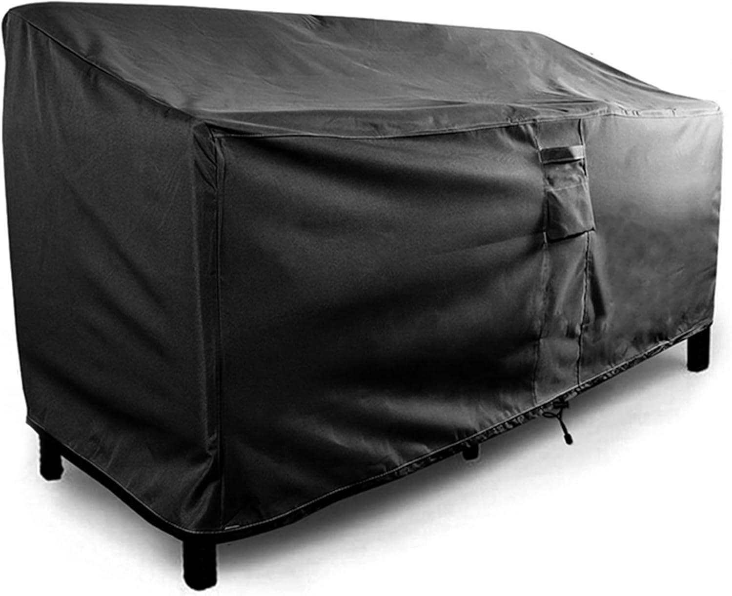 Love Seat Outdoor Furniture Weatherproof Cover - 88" x 32.5" x 41" - Black