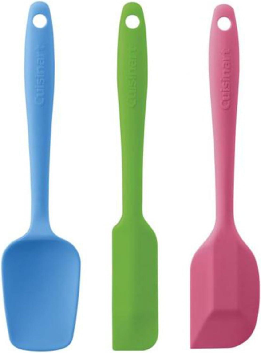 Vibrant Multicolor Silicone Mini Spatula Set, 3-Piece