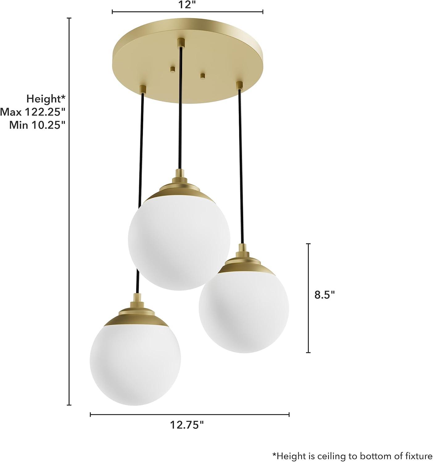 Hepburn 3 - Light Cluster Globe Pendant