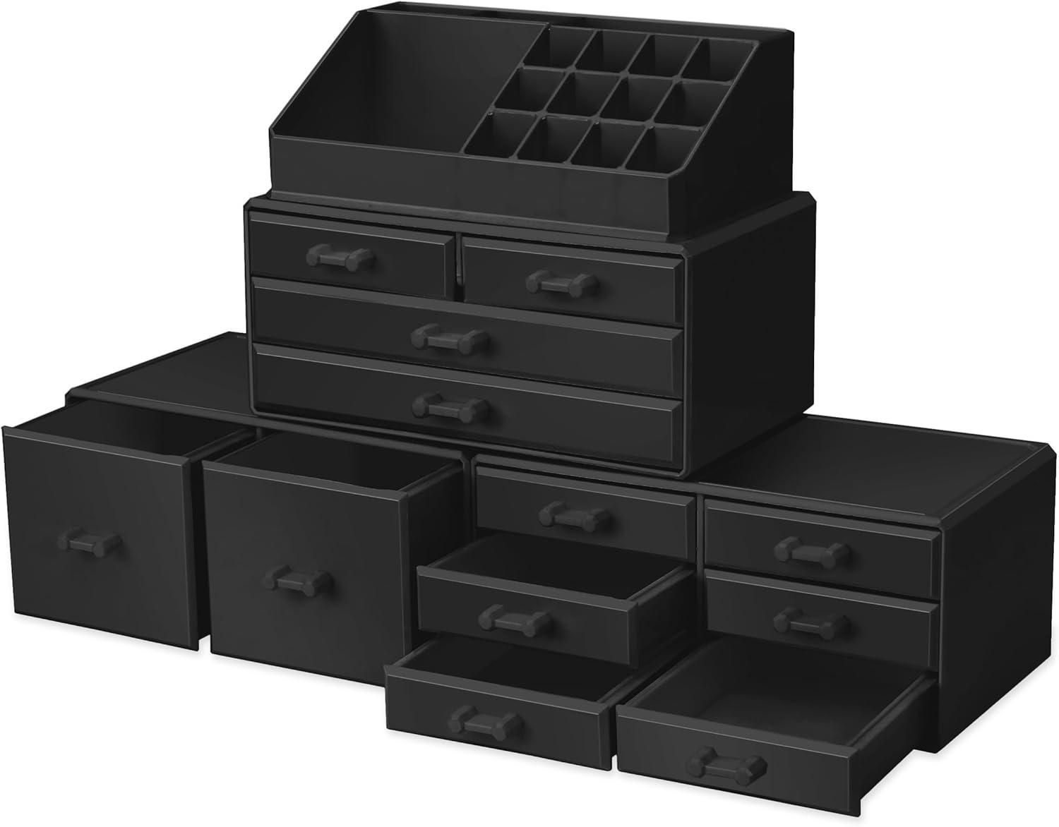 Sorbus Makeup Organizer with Lipstick, Brush Holders, Large 12 Drawers