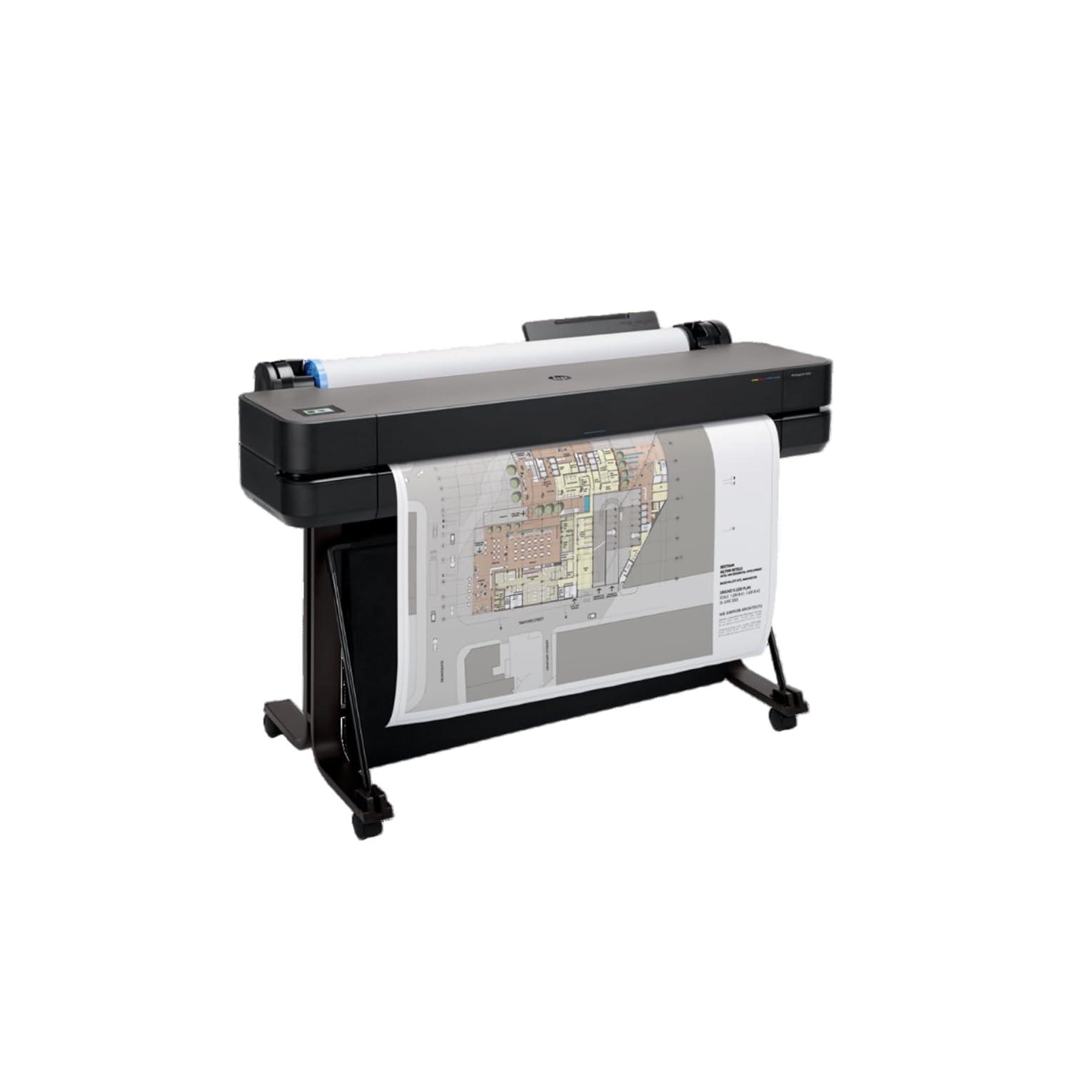 HP Designjet T630 A0 Inkjet Large Format Printer - Includes Printer - 24" Print Width - Color - 30 Second Color Speed - 2400 x 1200 dpi - 1 GB - USB - Ethernet - Wireless LAN - Wi-Fi Direct