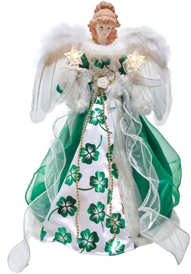 Kurt Adler Fabric Tree Topper - Lighted