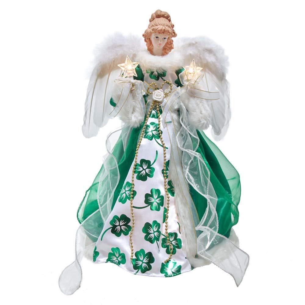 Kurt Adler Fabric Tree Topper - Lighted