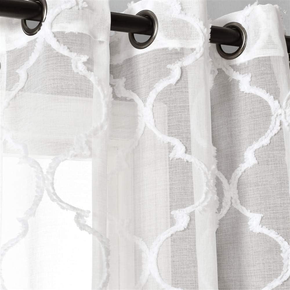 Lush Decor Avon Trellis Sheer Trellis Sheer Curtain Panels (Set of 2)