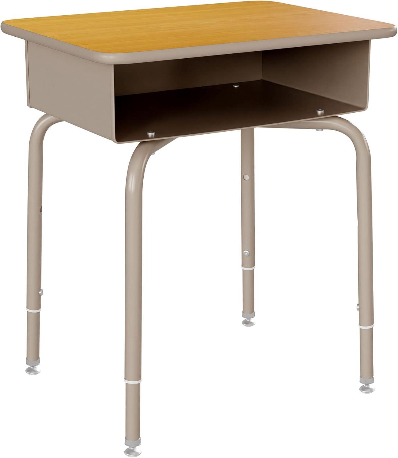 Goddard Student Desk with Open Front Metal Book Box