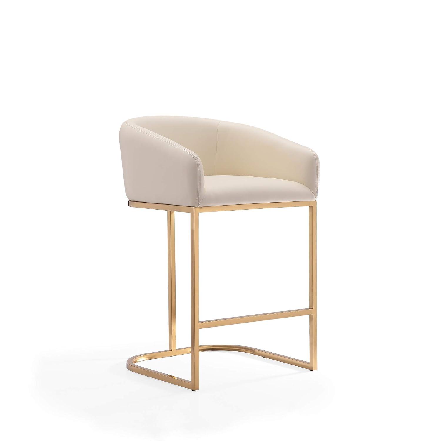 Bolland Upholstered Counter Stool with Metal Frame