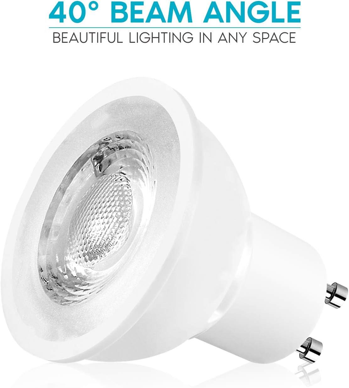 White Dimmable GU10 LED Light Bulbs 16-Pack