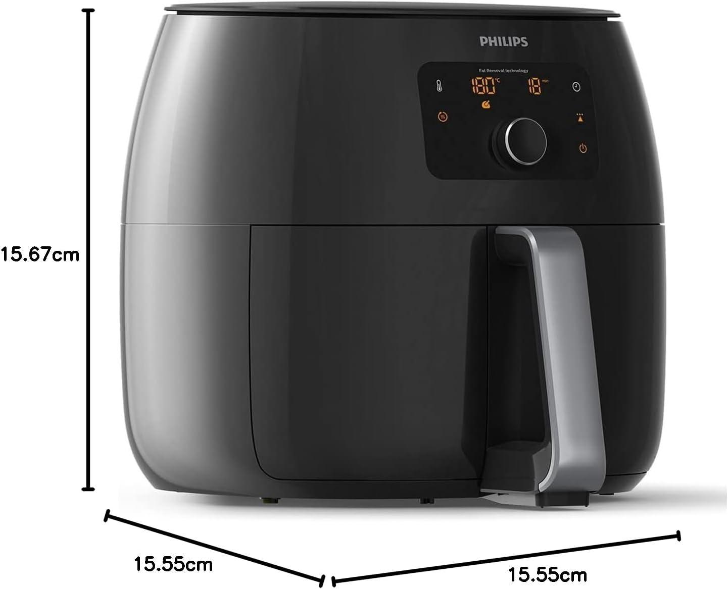 Philips Premium Airfryer XXL with Fat Removal and Rapid Air Technology (Black)