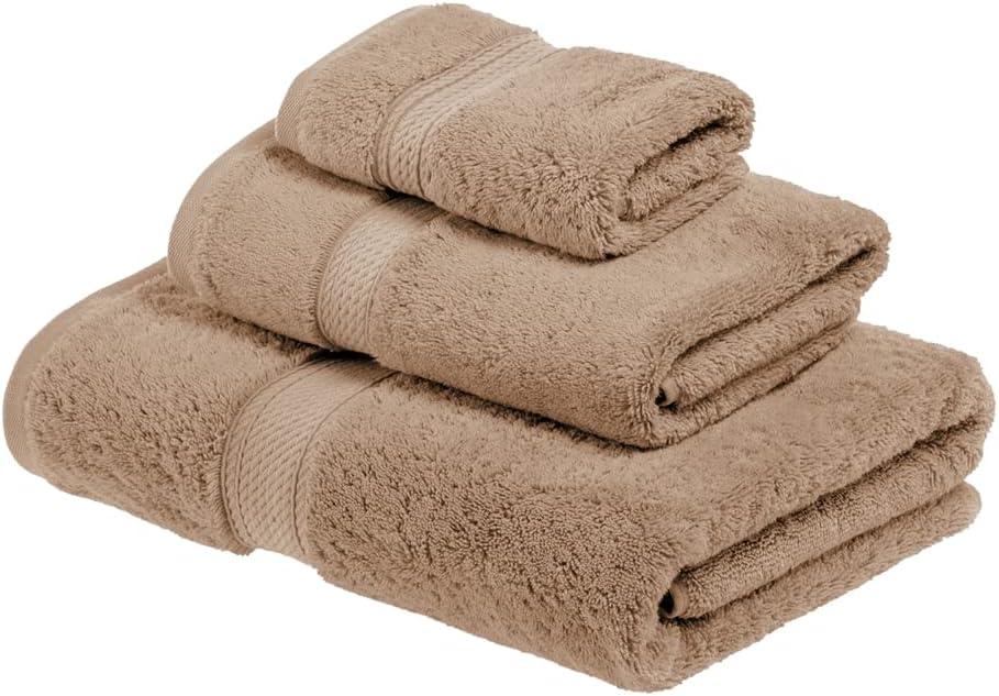 Latte Egyptian Cotton 3-Piece Towel Set