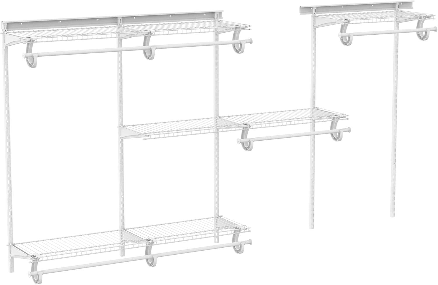 ShelfTrack 60" W - 96" W Closet System Starter Kit