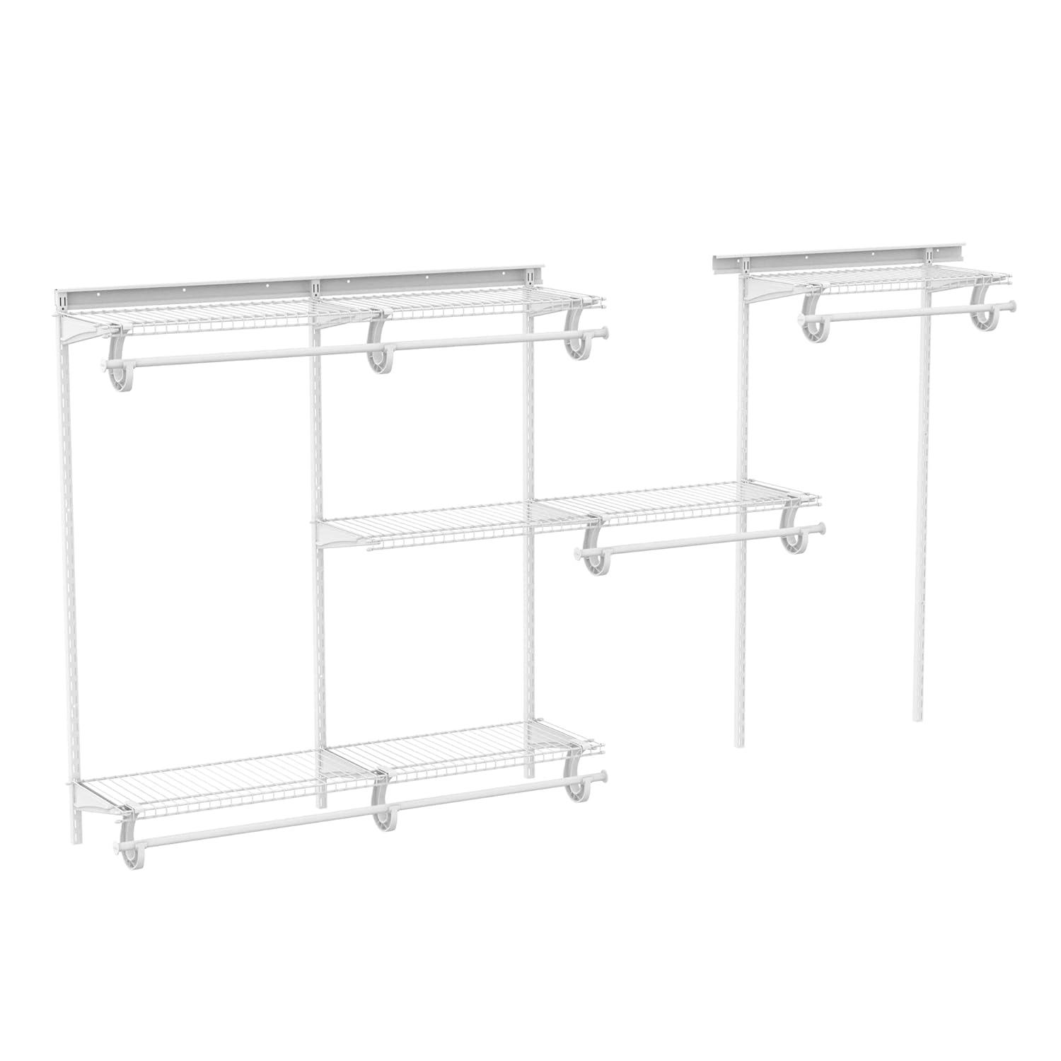 ShelfTrack 60" W - 96" W Closet System Starter Kit
