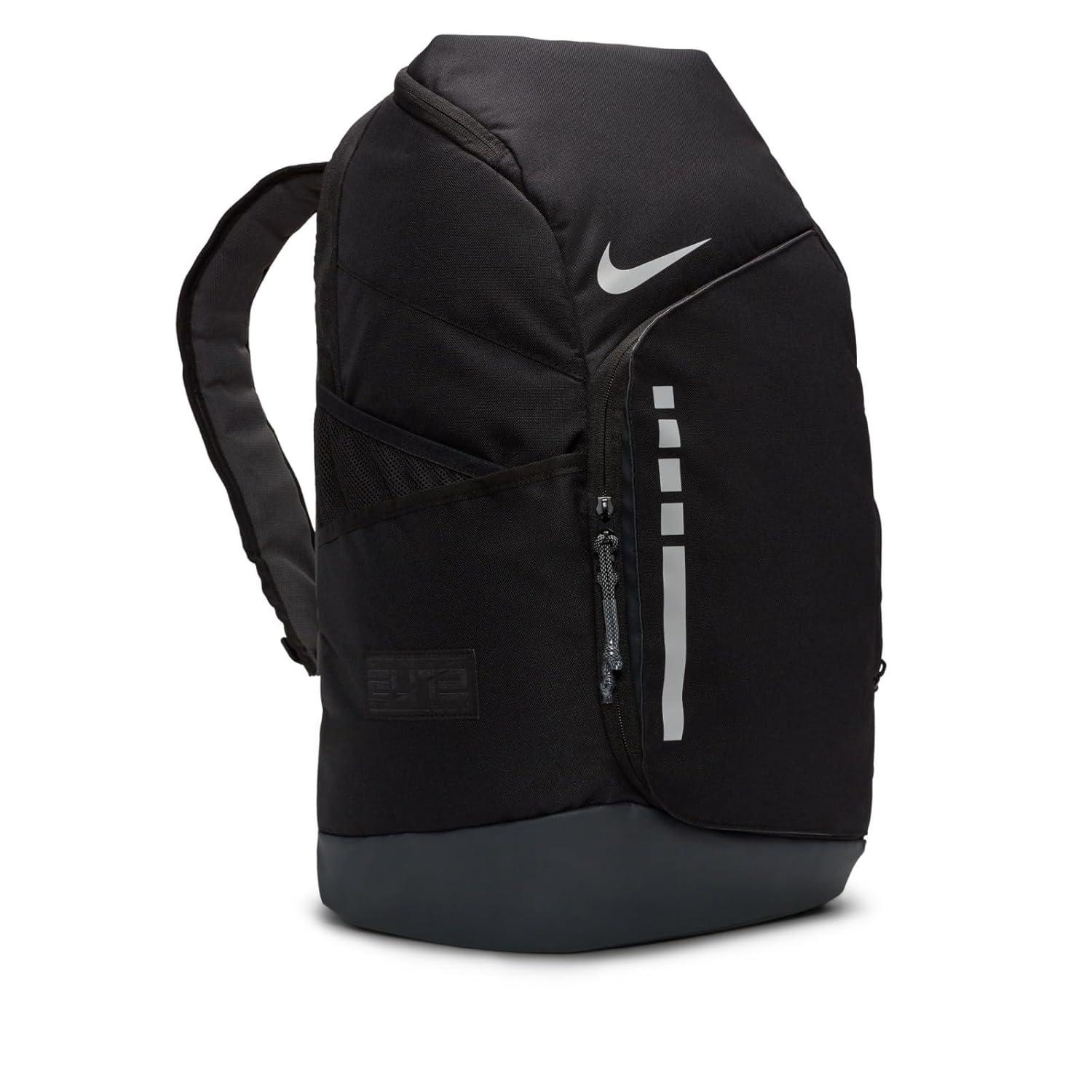 Nike Men's Hoops Elite Backpack, Black Anthracite and Metallic Silver