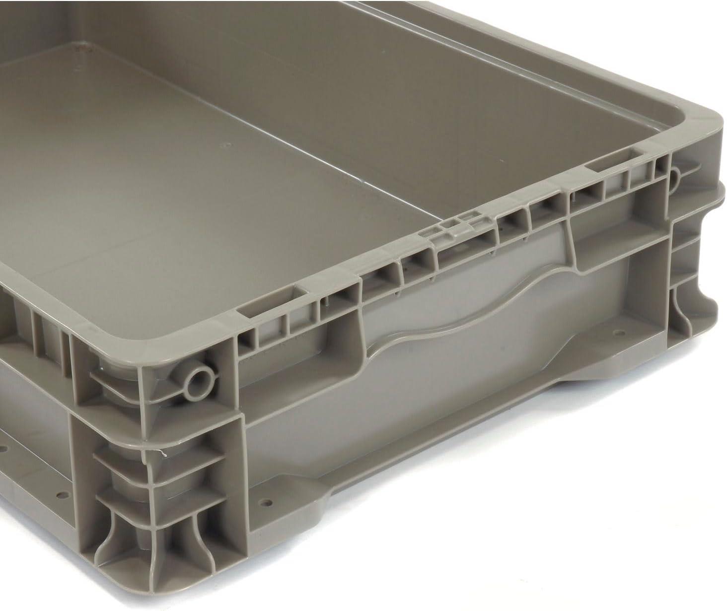 Quantum Storage Systems Stacker Straight Wall Container, 24"L X 15"W X 5"H, Up To 175 Lbs.