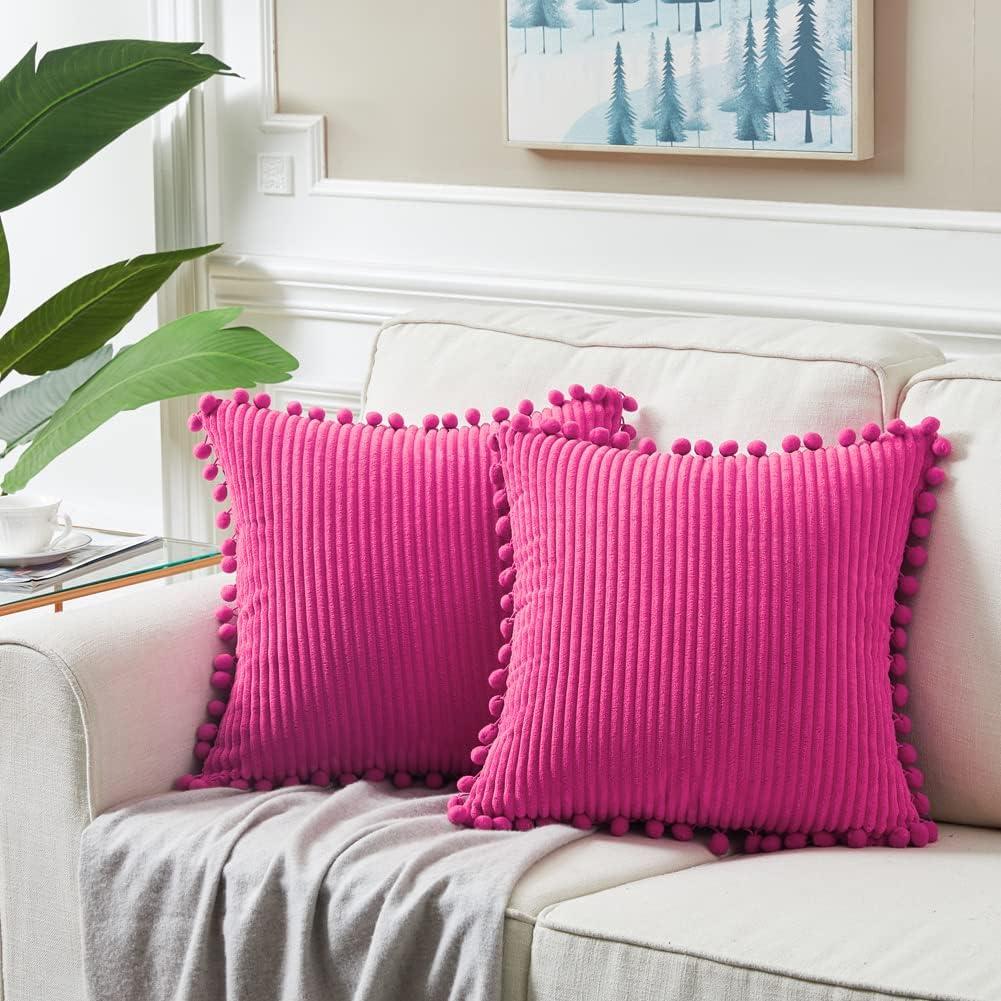 Tassels Reversible Throw Pillow (Set of 2)