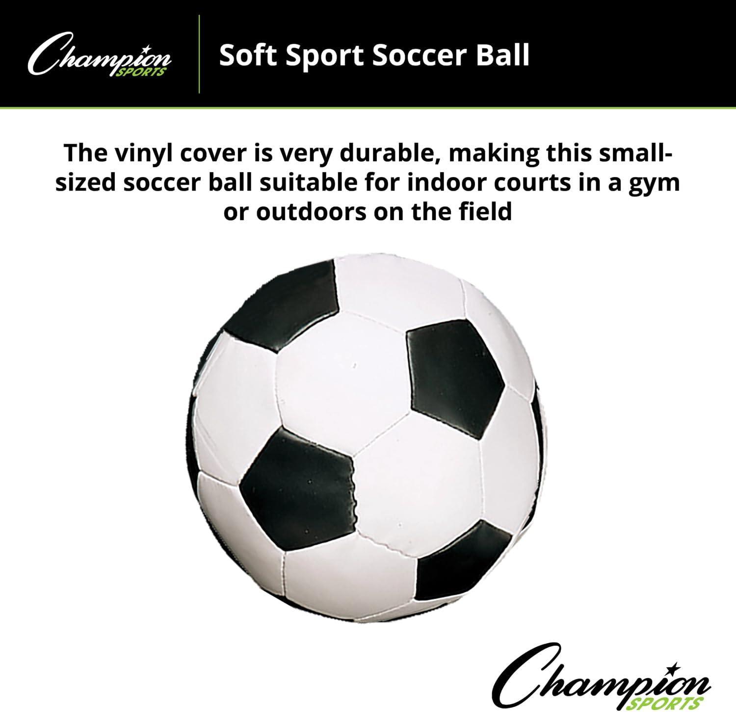 Champion Sports 8 Inch Soft Sport Soccer Ball