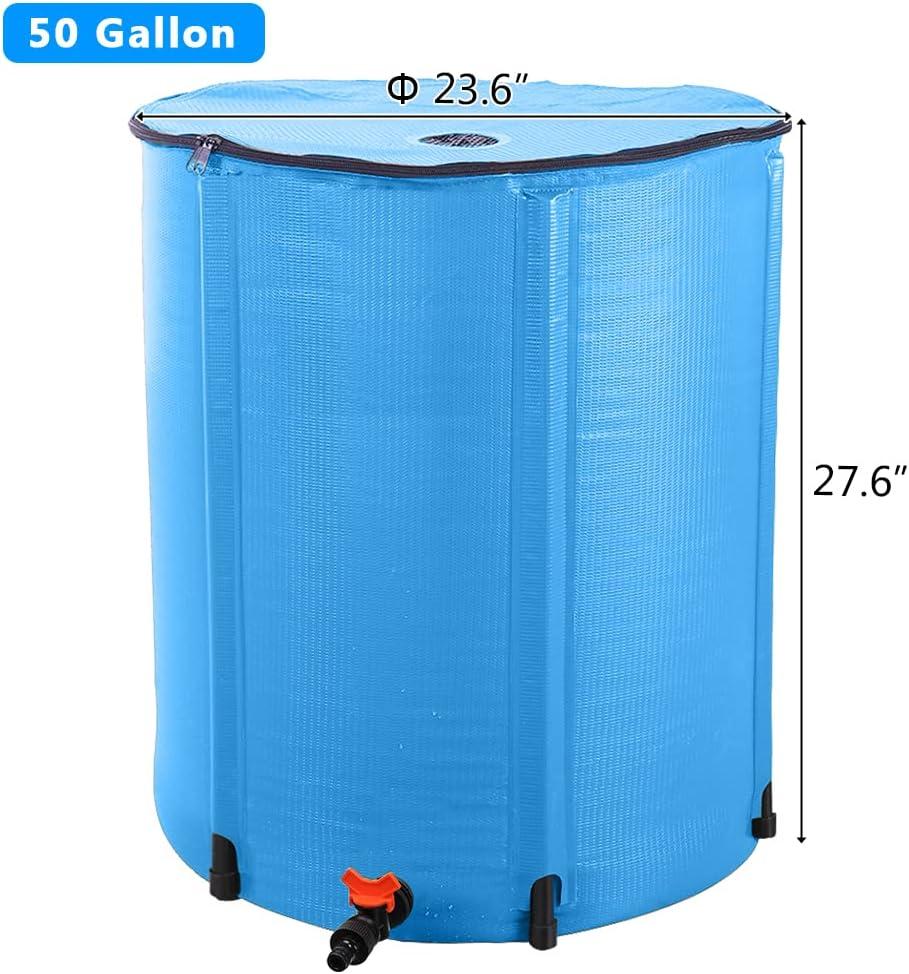 Winado Rain Barrel Patio Water Storage Barrel 200 Gallon Green