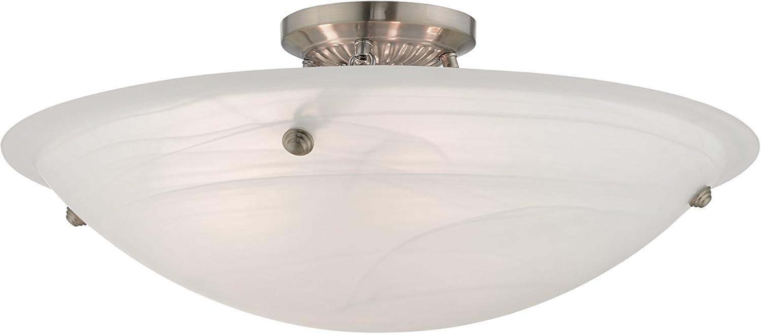 Livex Lighting Oasis 4 - Light Flush Mount in  Brushed Nickel