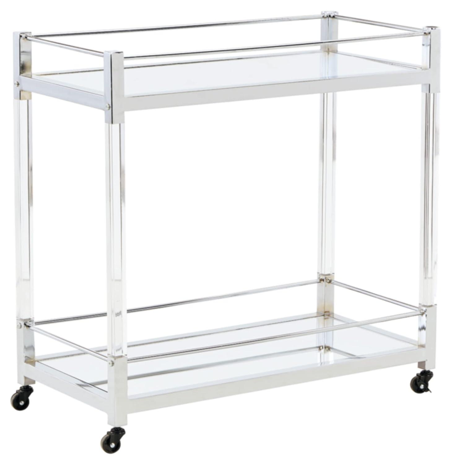 Mercer41 Acrylic, Metal Bar Cart