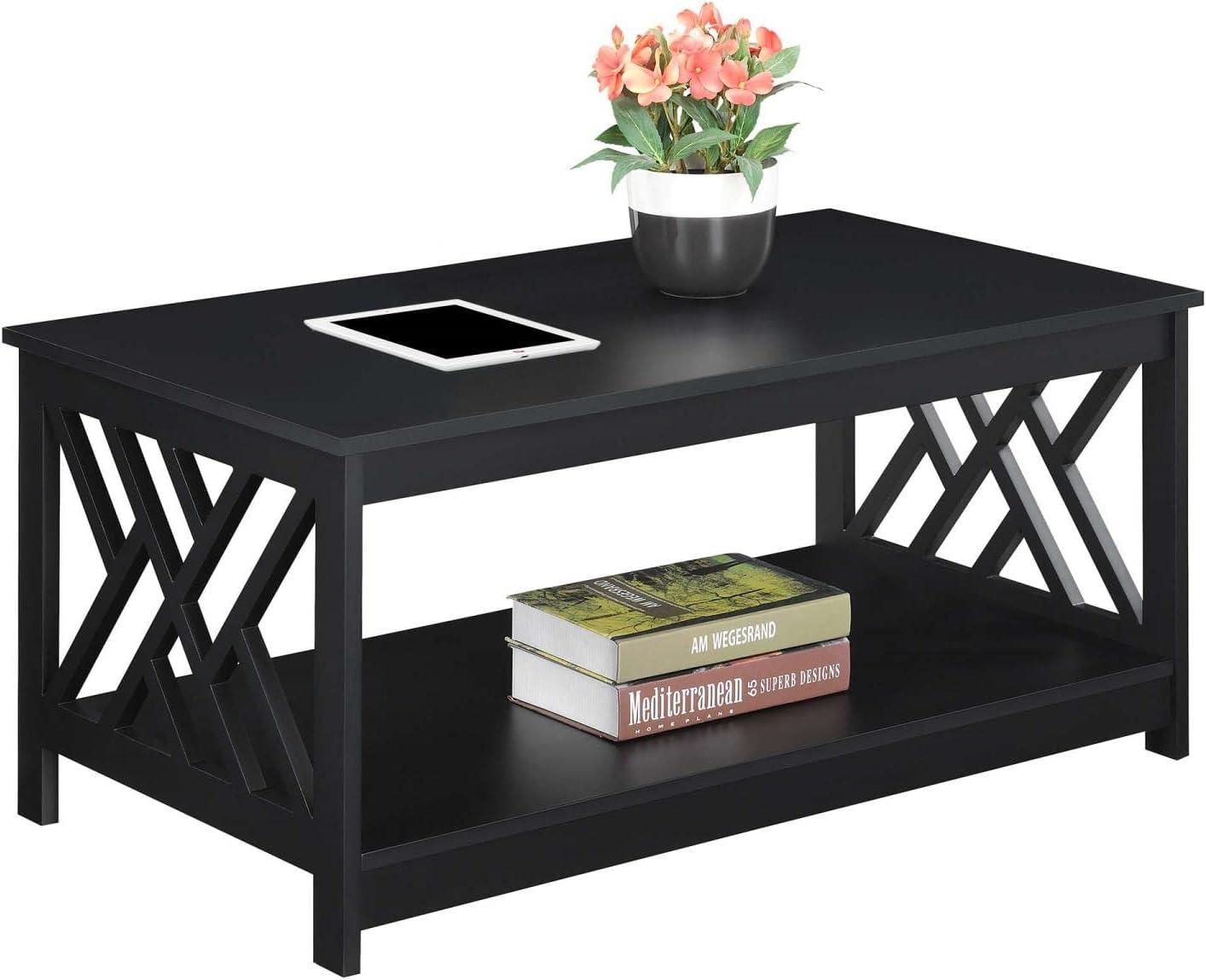 Convenience Concepts Titan Coffee Table with Shelf, Multiple Finishes