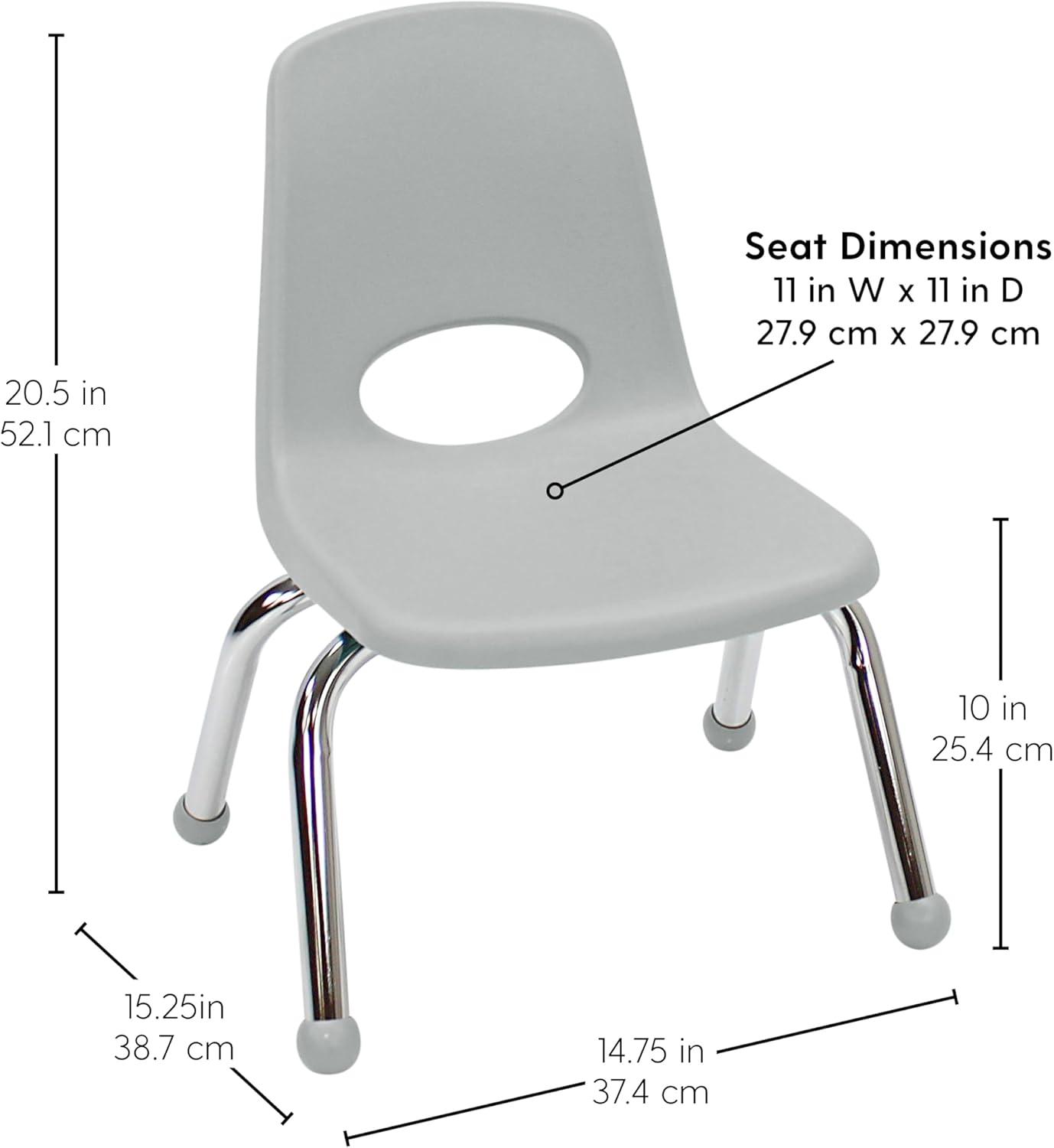 Stacking Classroom Chair with Wheels ( Set of 6 )