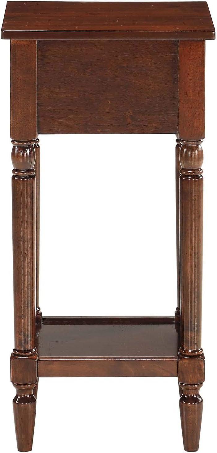 Convenience Concepts French Country Khloe 1 Drawer Accent Table with Shelf, Espresso