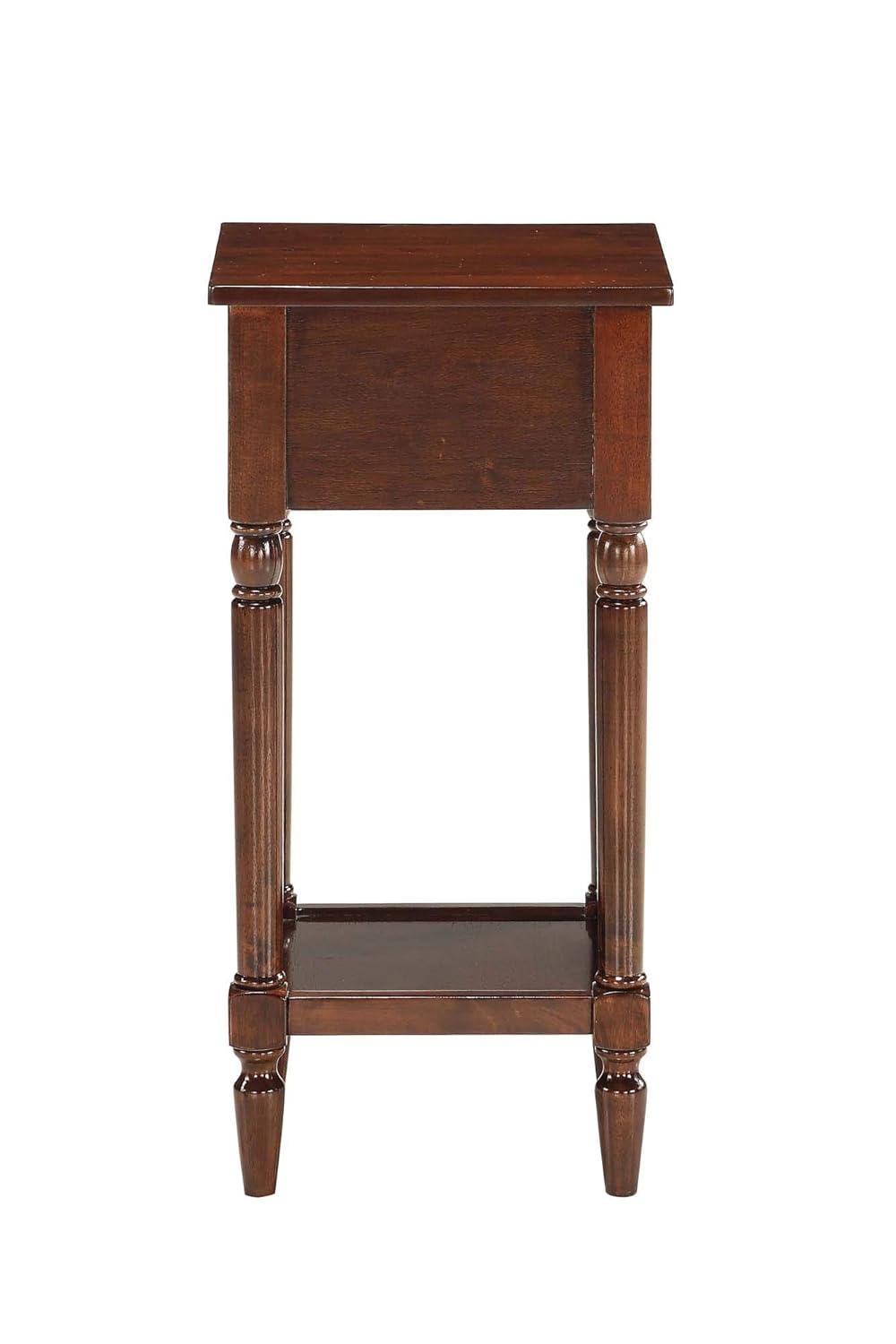 French Country Dark Gray Wirebrush Khloe Accent Table