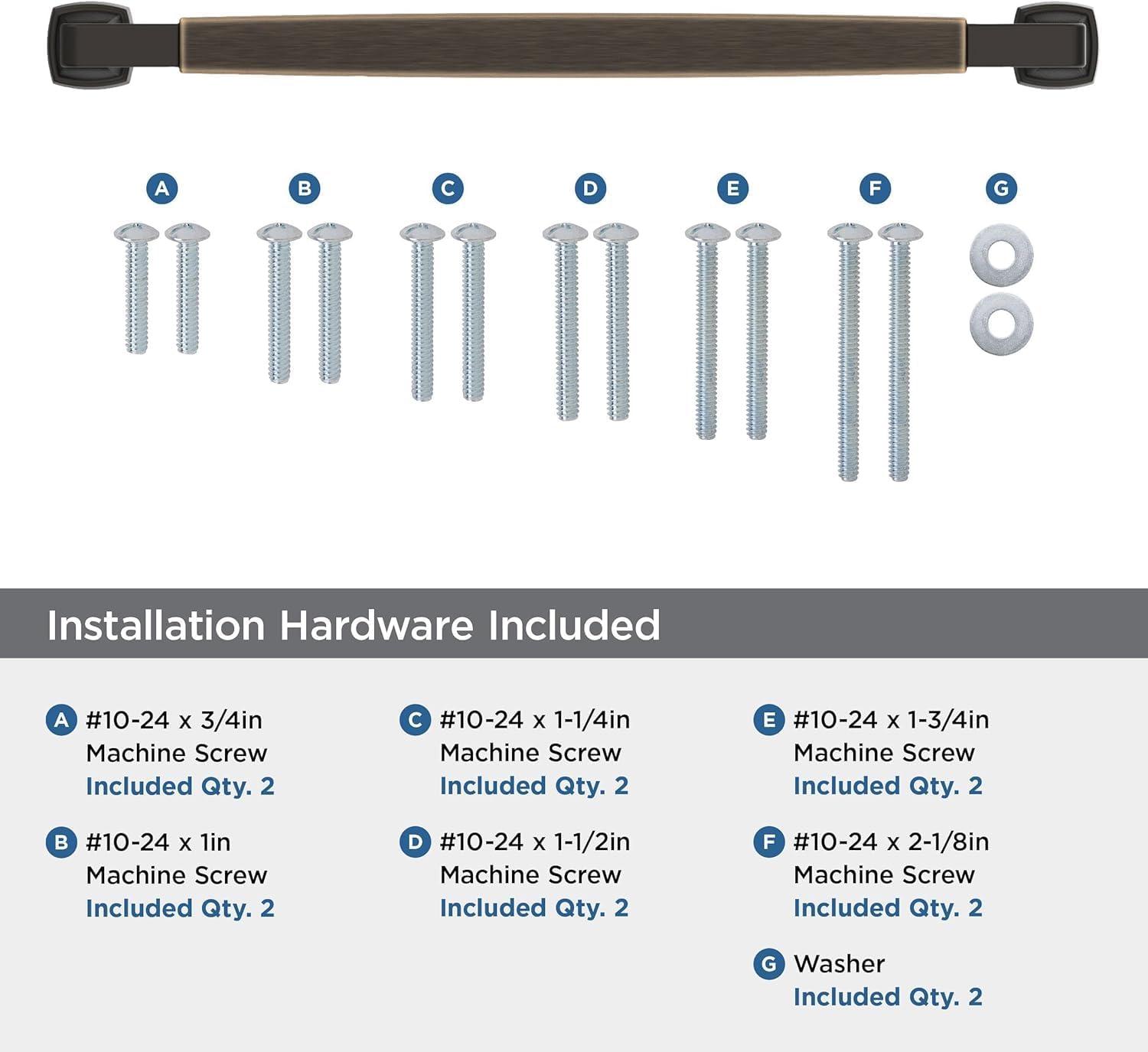 Amerock Stature 12 inch (305mm) Center-to-Center Oil-Rubbed Bronze Appliance Pull
